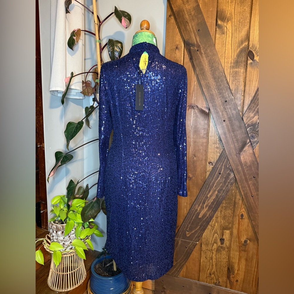 Sequence Blue Long Sleeve Dress - Picture 4 of 5